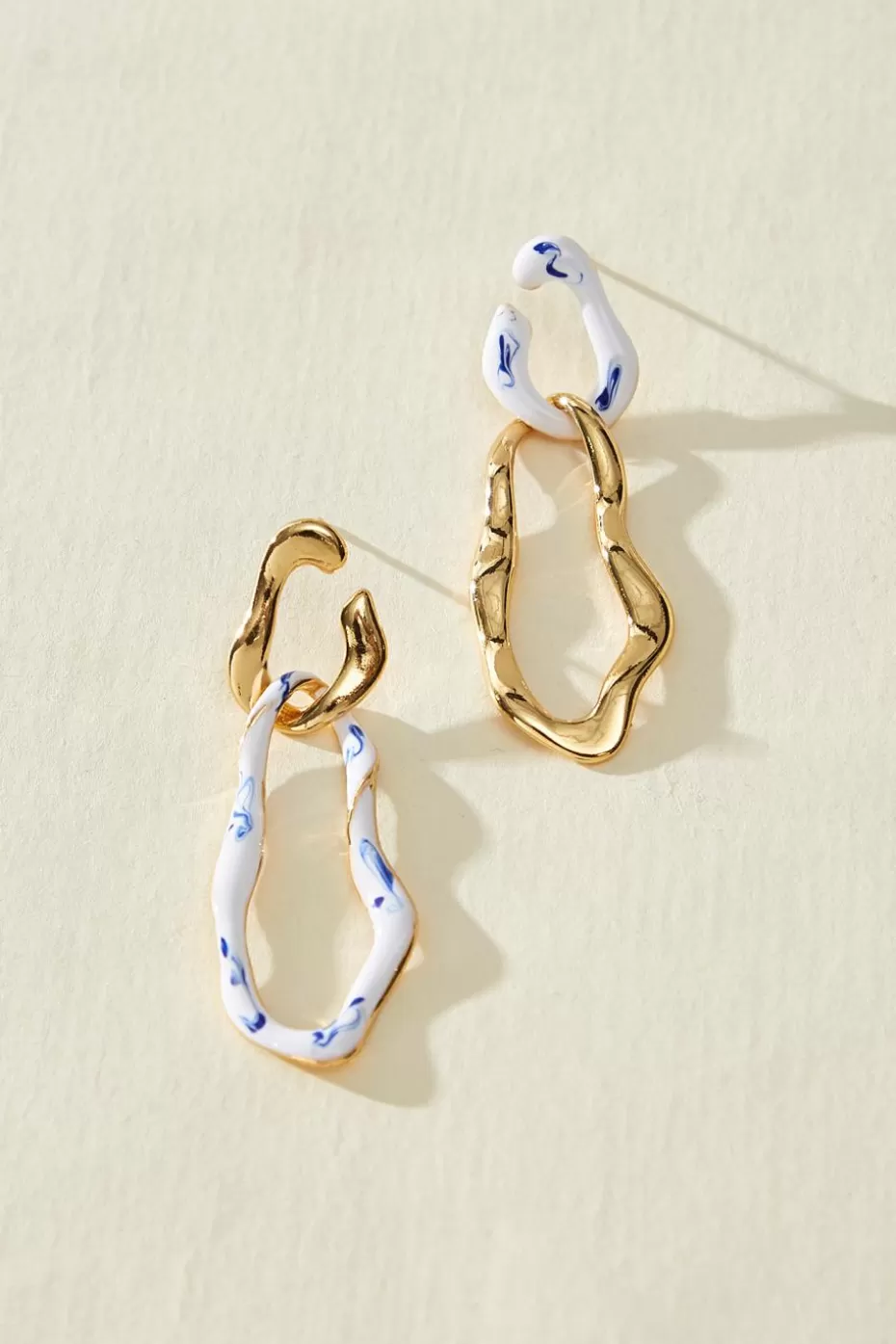 Store Cupshe Abstract Drop Earrings Goldenrod