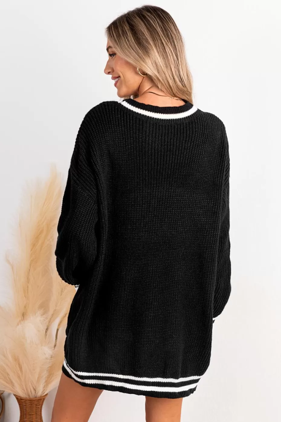 Cheap Cupshe Long Sleeve Button Up Cardigan Black