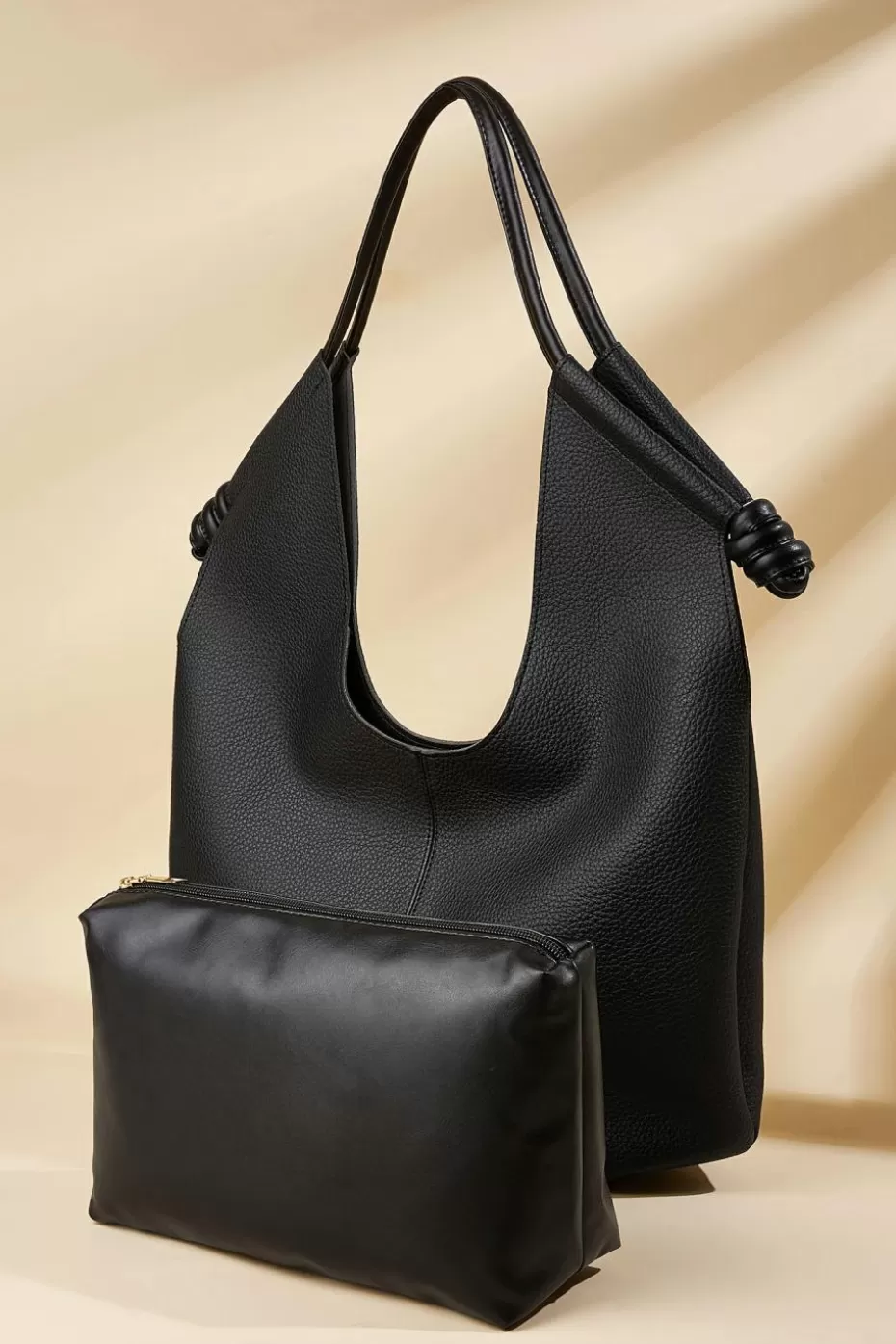 Outlet Cupshe Round With Handles Bag Black