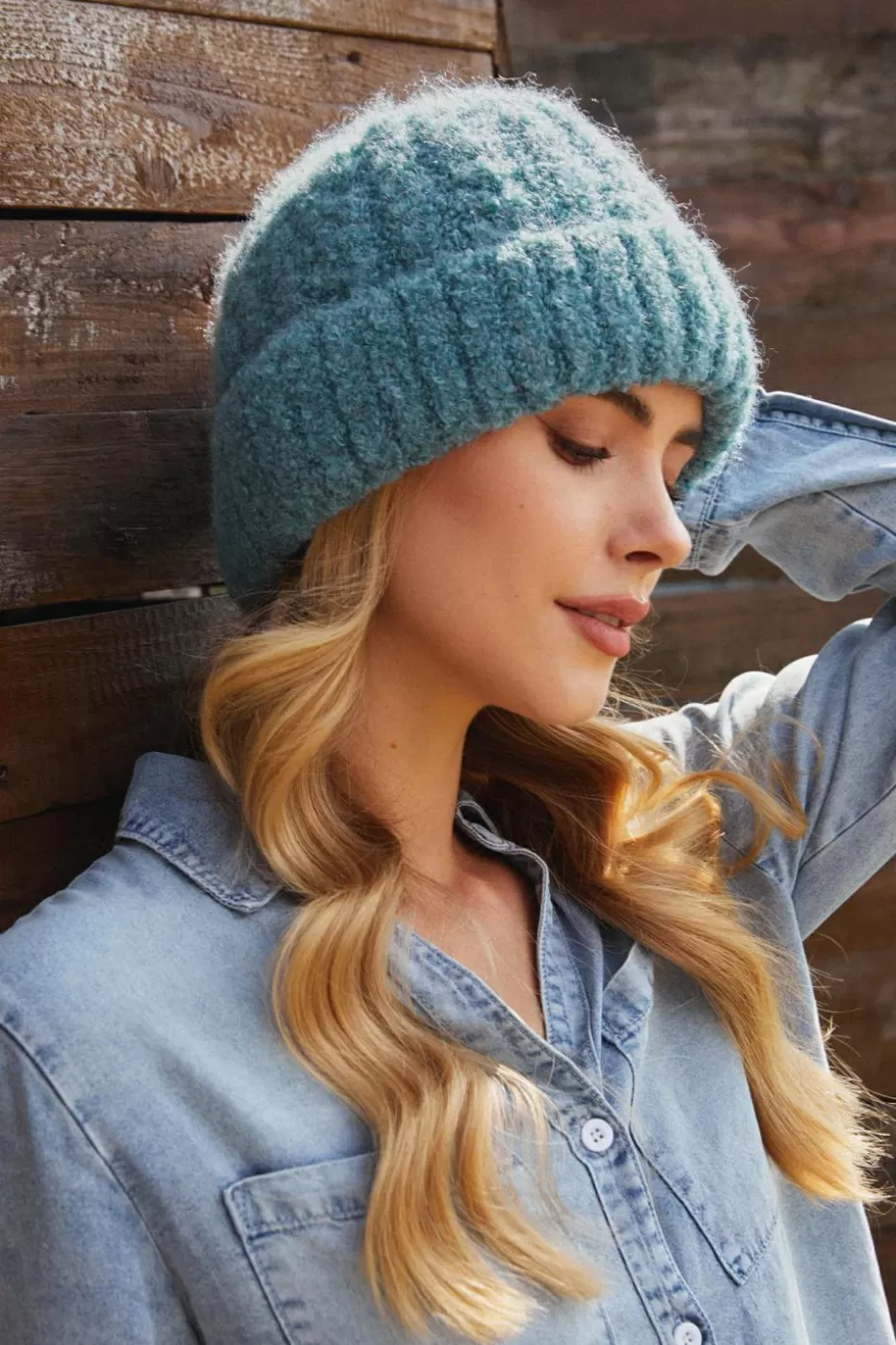 Store Cupshe Knit Beanie Blue