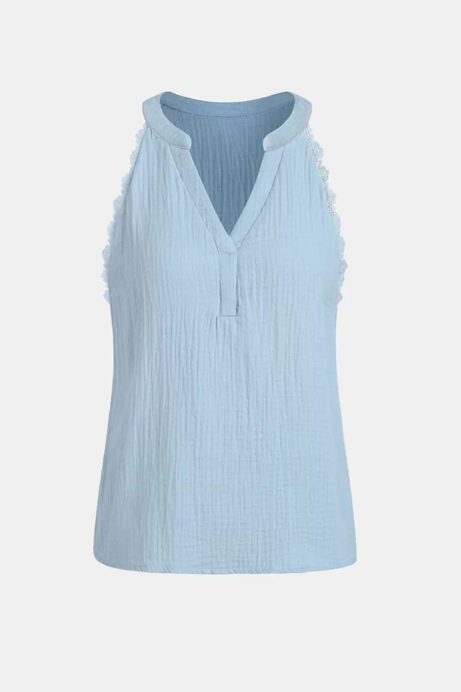 Flash Sale Cupshe Sleeveless V-Neck Top Blue