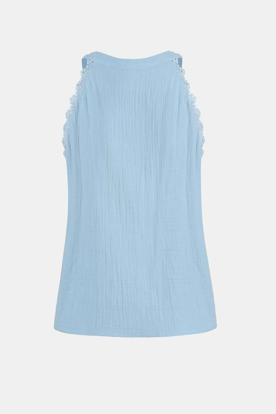 Flash Sale Cupshe Sleeveless V-Neck Top Blue