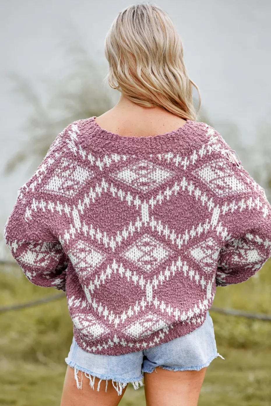 Outlet Cupshe Cable Knit One Shoulder Sweater Green