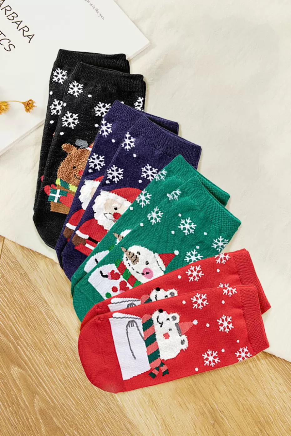 Online Cupshe Christmas Print Ankle Socks Special color-Special color