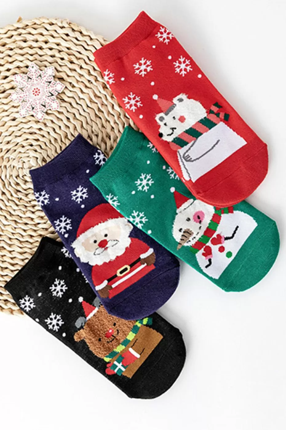 Online Cupshe Christmas Print Ankle Socks Special color-Special color