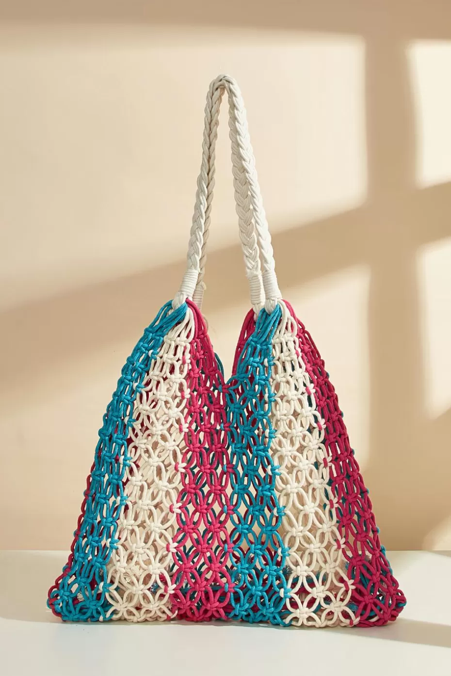 New Cupshe Colorblock Crochet Bag Multi