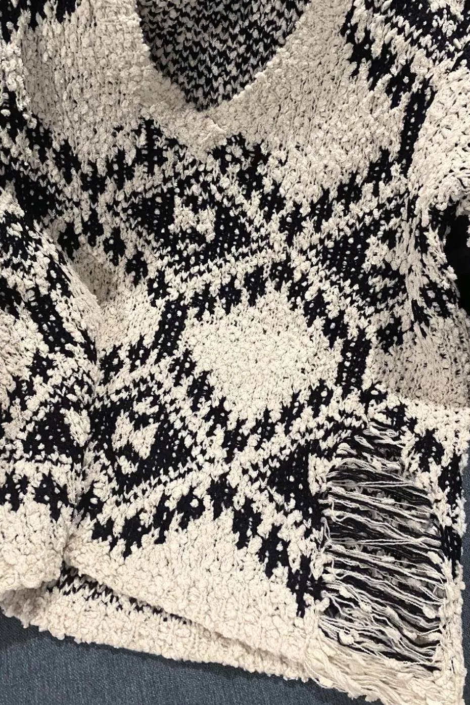 Flash Sale Cupshe Cooler Daze Abstract Argyle Sweater Neutral