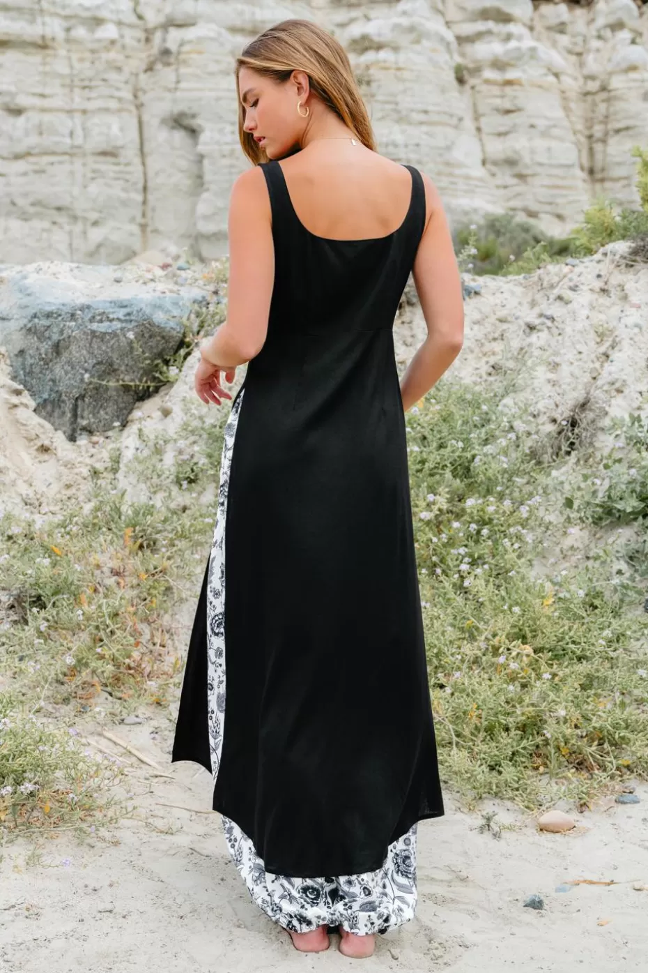 Discount Cupshe Cotton Buttoned Cover-Up Dress Black