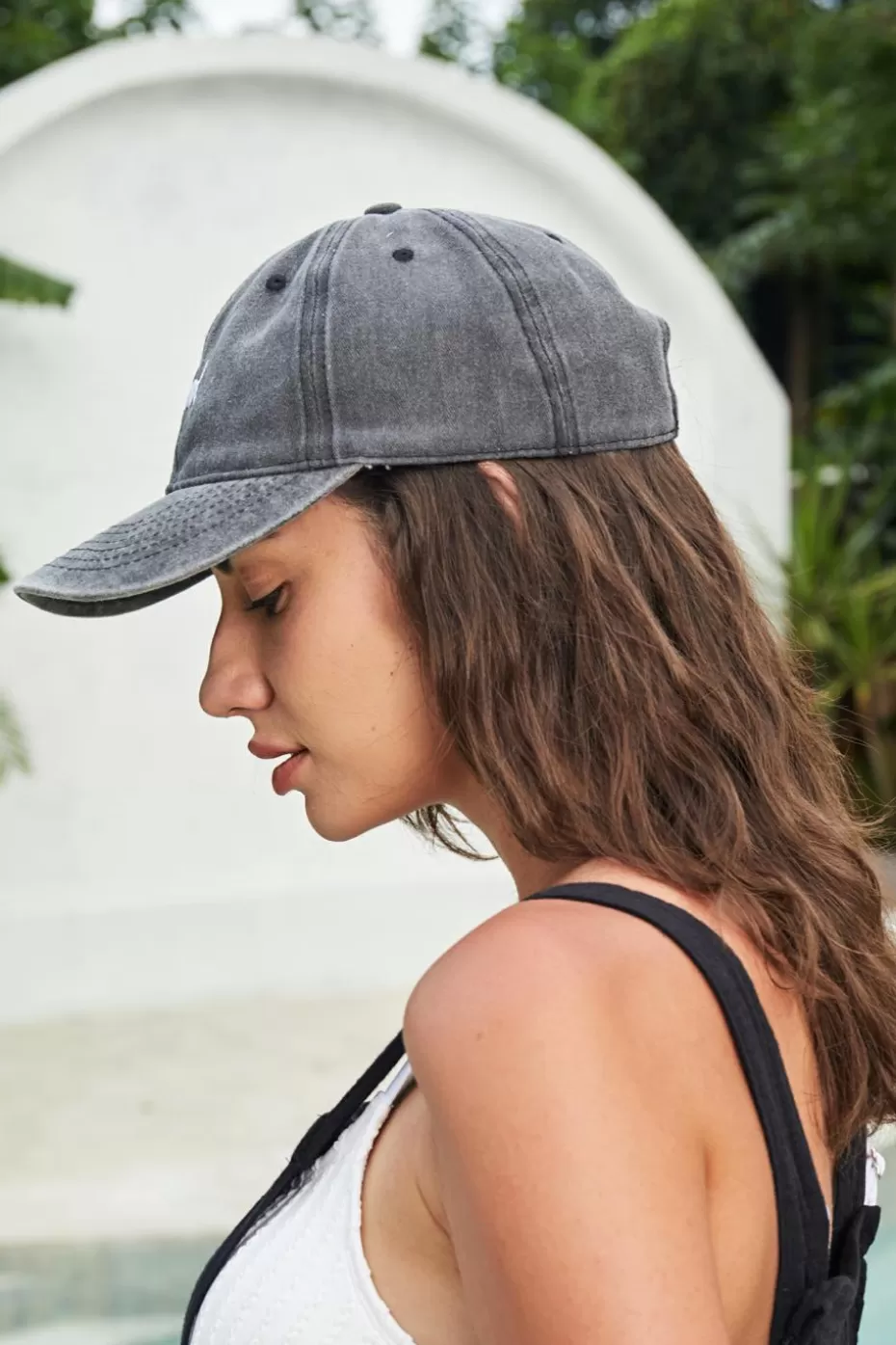 Shop Cupshe Embroidered Dog Cap Black