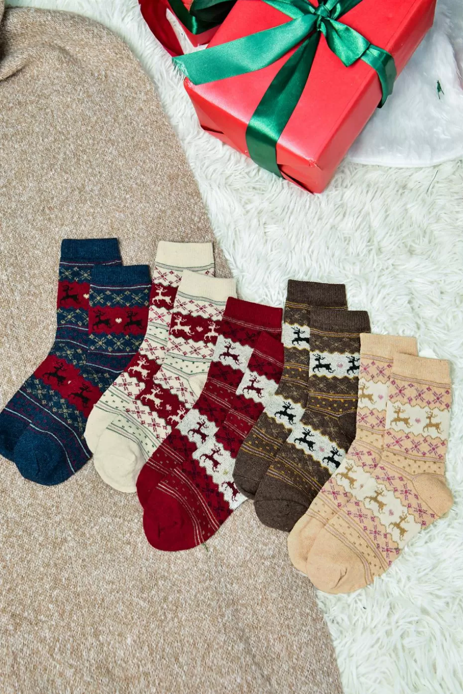 Cheap Cupshe Fair Isle Crew Socks Multi