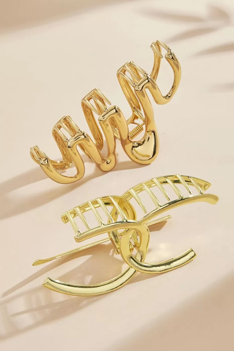 Cheap Cupshe Gold-Tone Hair Clip Set Goldenrod