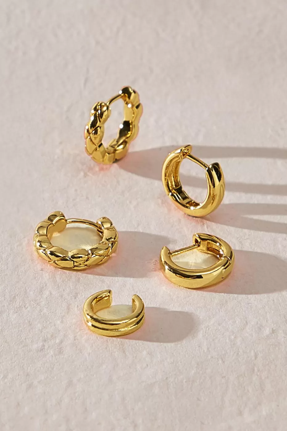 Cheap Cupshe Gold-Tone Hoop Earring Set Goldenrod