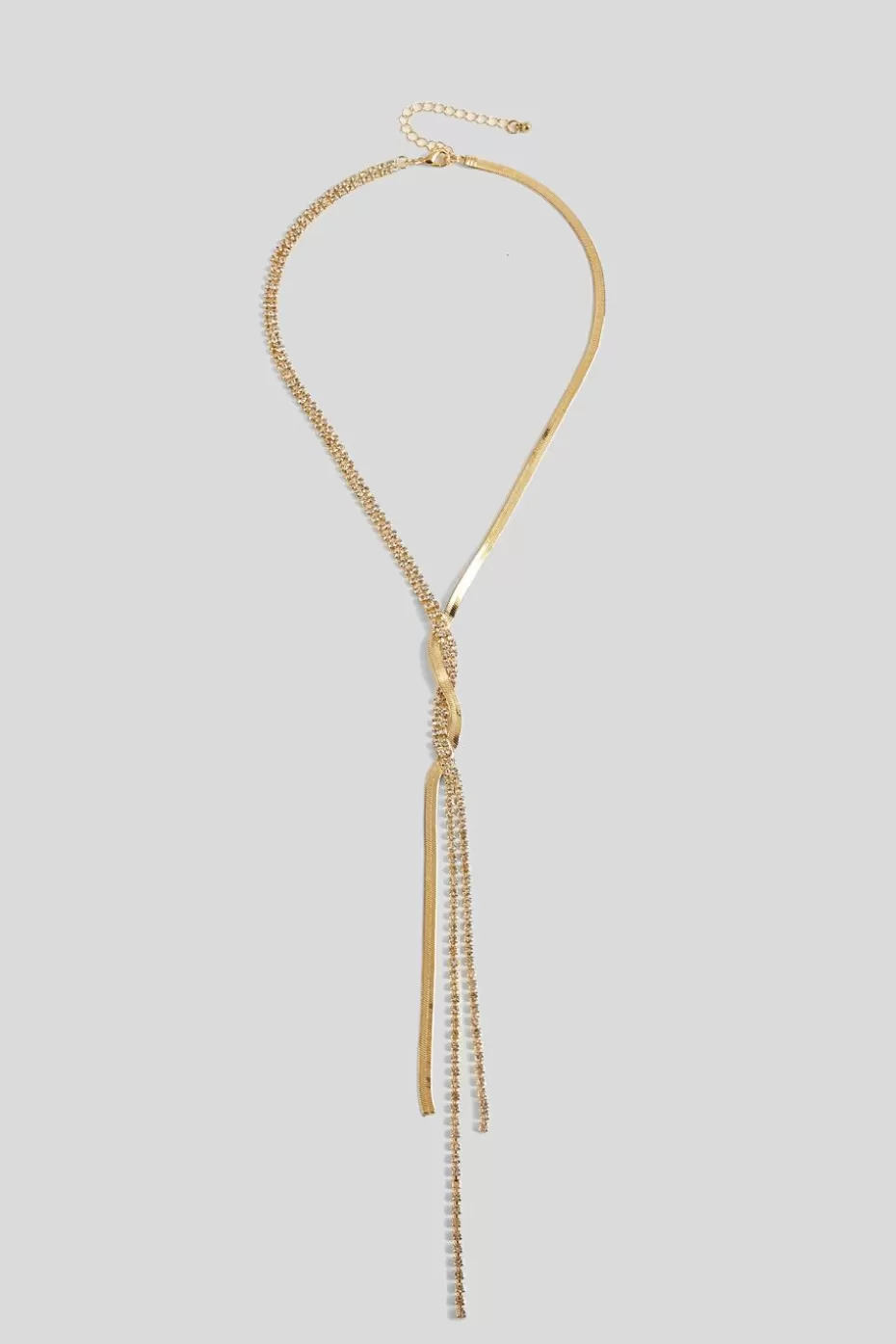 Clearance Cupshe Gold-Tone Interlaced Necklace Goldenrod