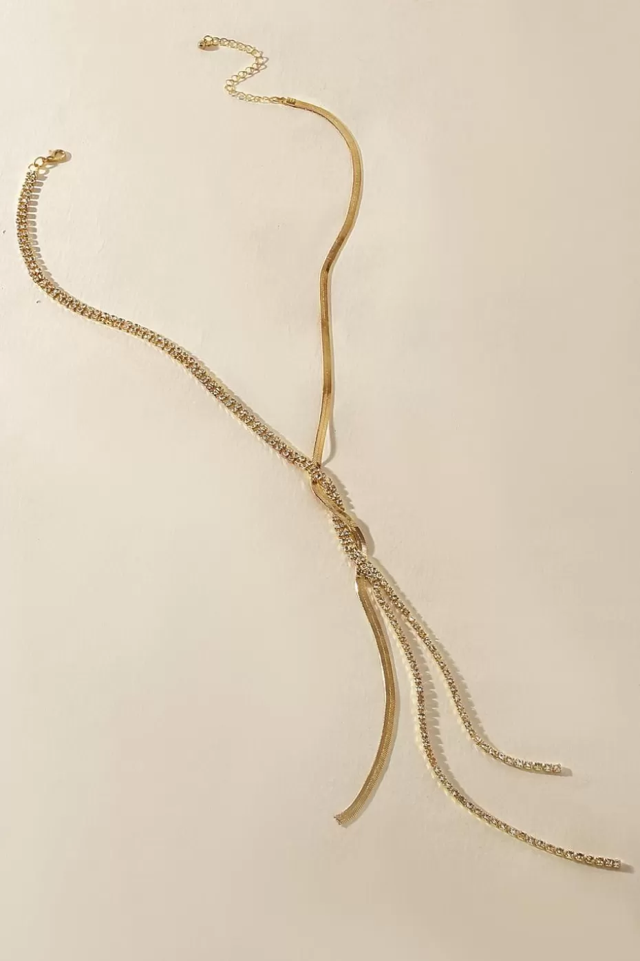 Clearance Cupshe Gold-Tone Interlaced Necklace Goldenrod