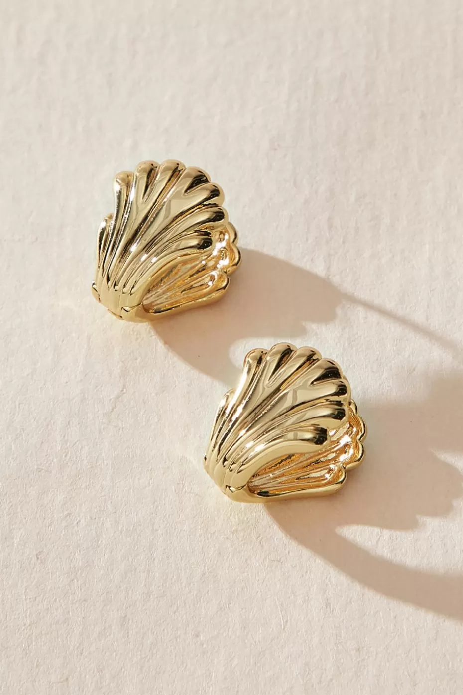 Shop Cupshe Gold-Tone Shell Earrings Goldenrod