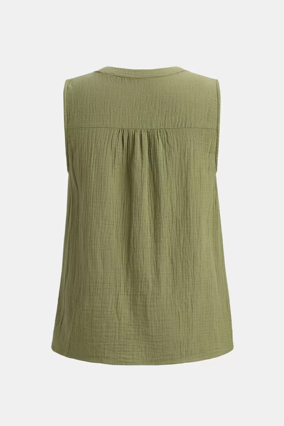 Flash Sale Cupshe V-Neck Cotton Tank Top Green