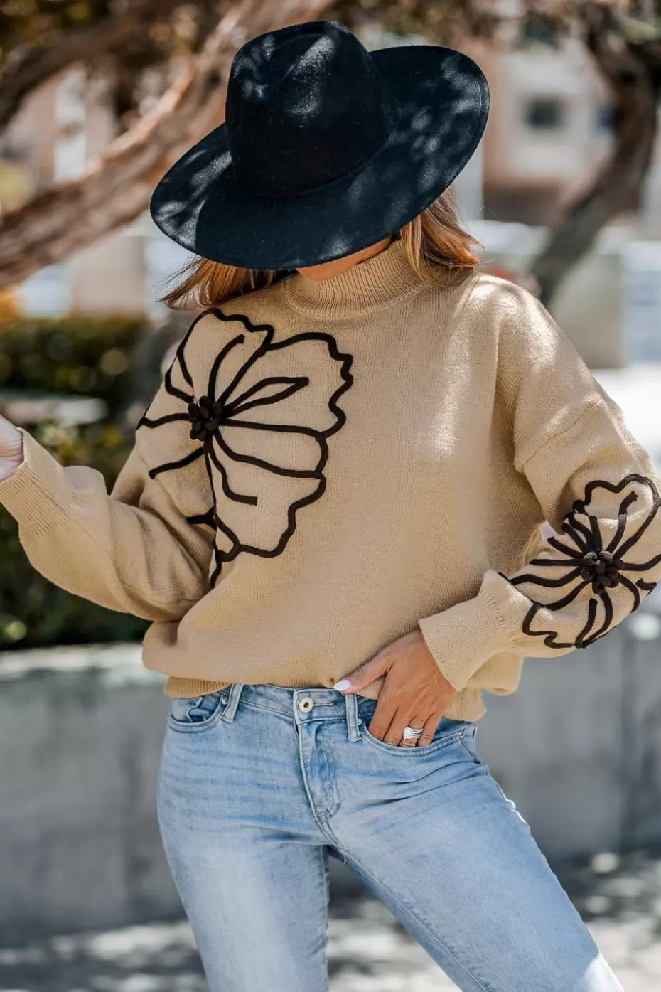 Best Sale Cupshe Long Sleeve Turtleneck Sweater Khaki