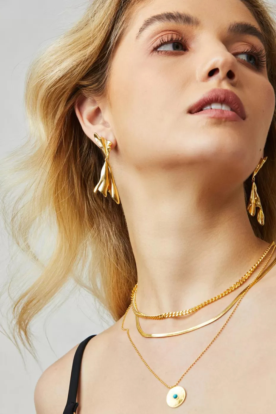 Hot Cupshe Lava Pattern Drop Earrings Goldenrod