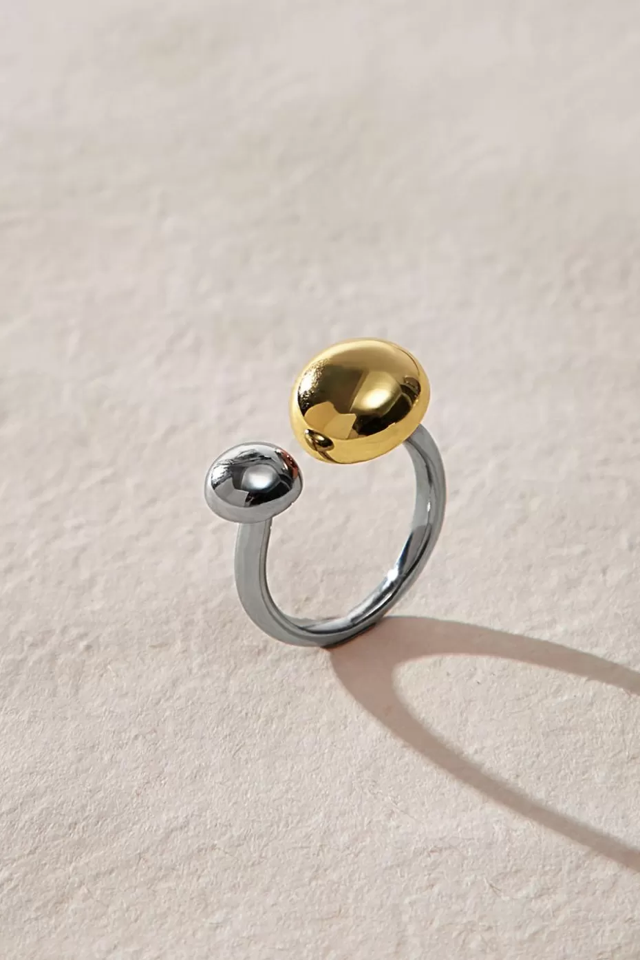 Cheap Cupshe Mixed Metal Open Ring Silver