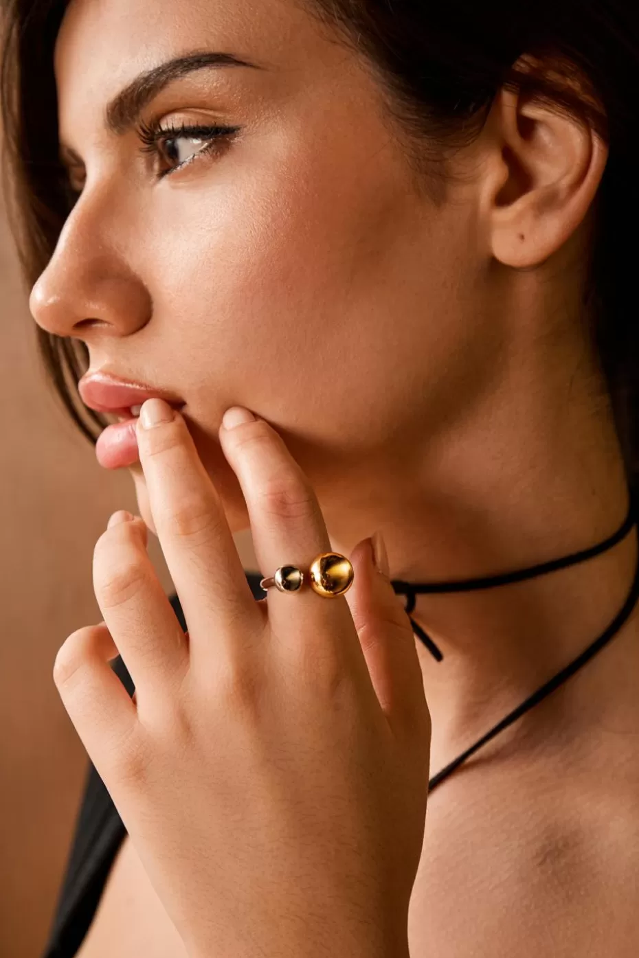 Cheap Cupshe Mixed Metal Open Ring Silver