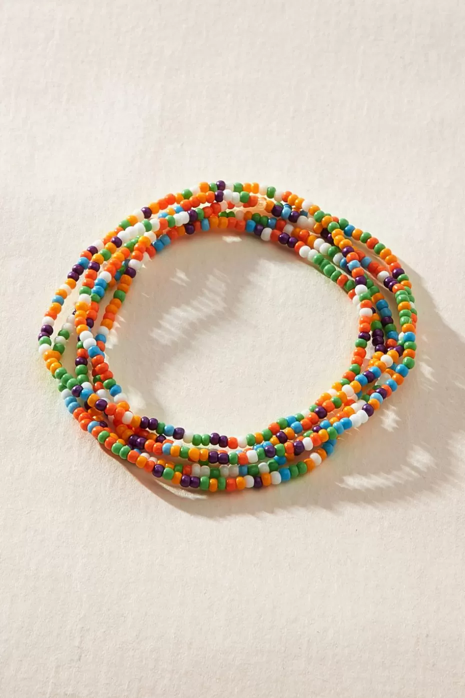 Outlet Cupshe -Color Beaded Anklet Set Multi