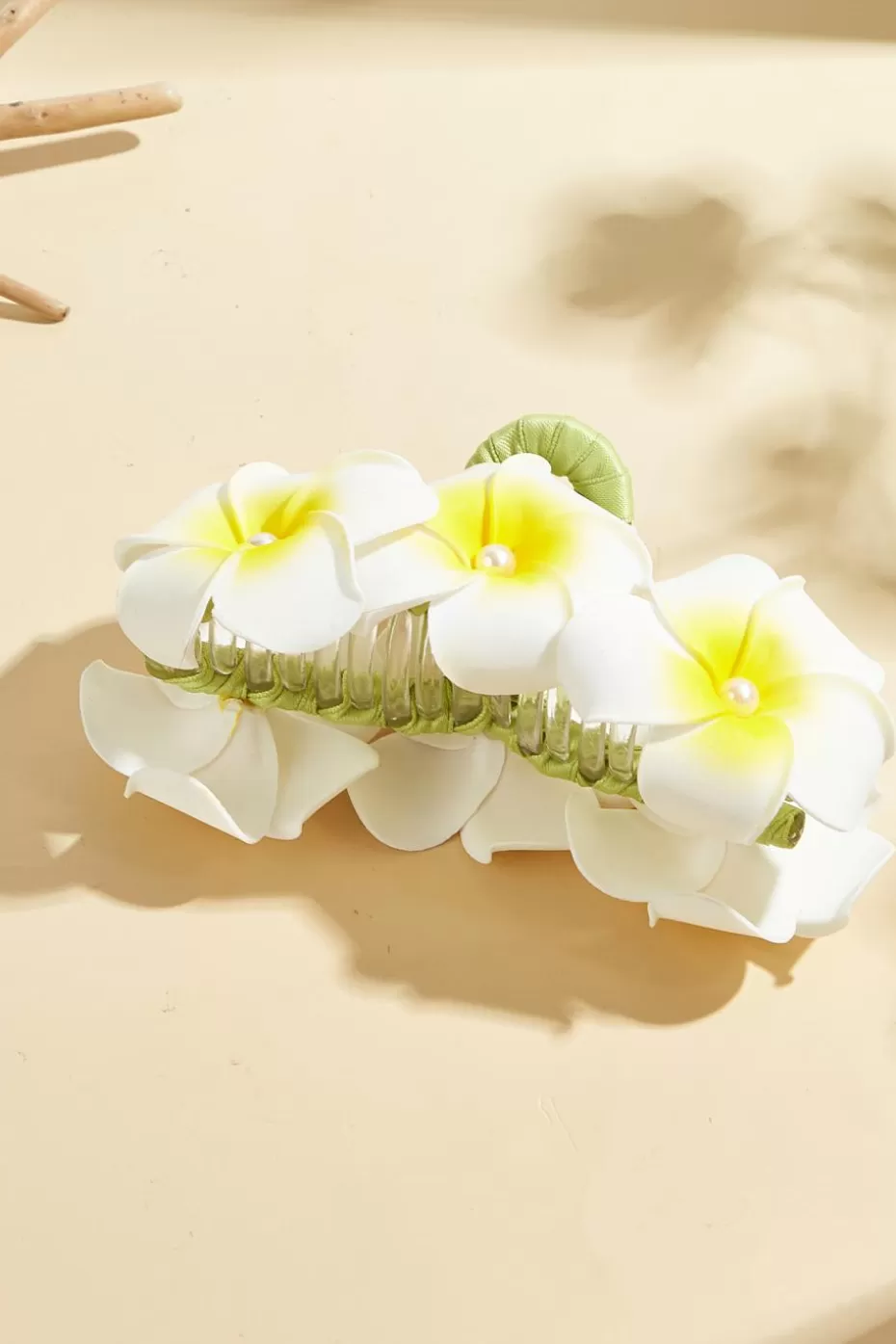 Outlet Cupshe Plumeria Hair Claw Green