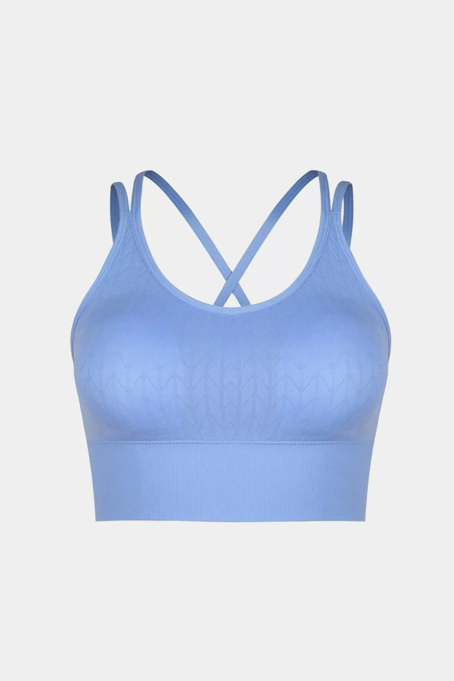 Best Cupshe Seamless Sleeveless Scoop Neck Crop Top Blue