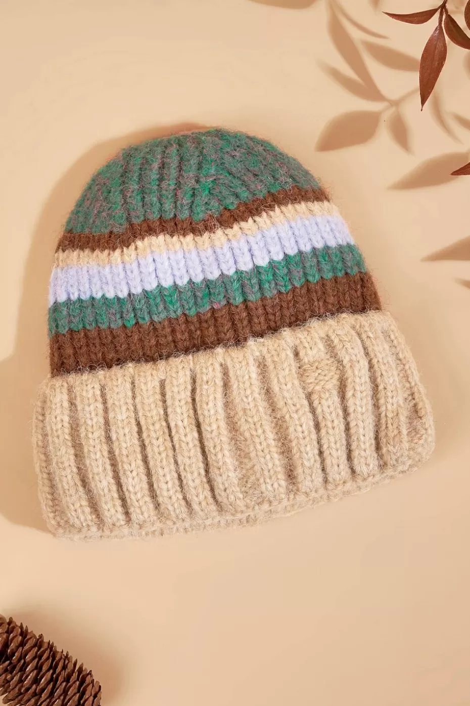 Cheap Cupshe Striped Knit Beanie Multi