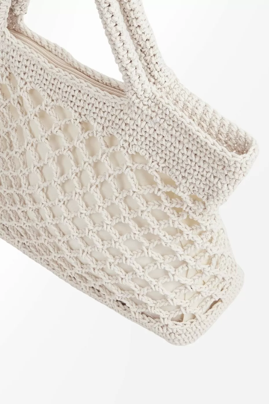Online Cupshe Netted Crochet Purse White
