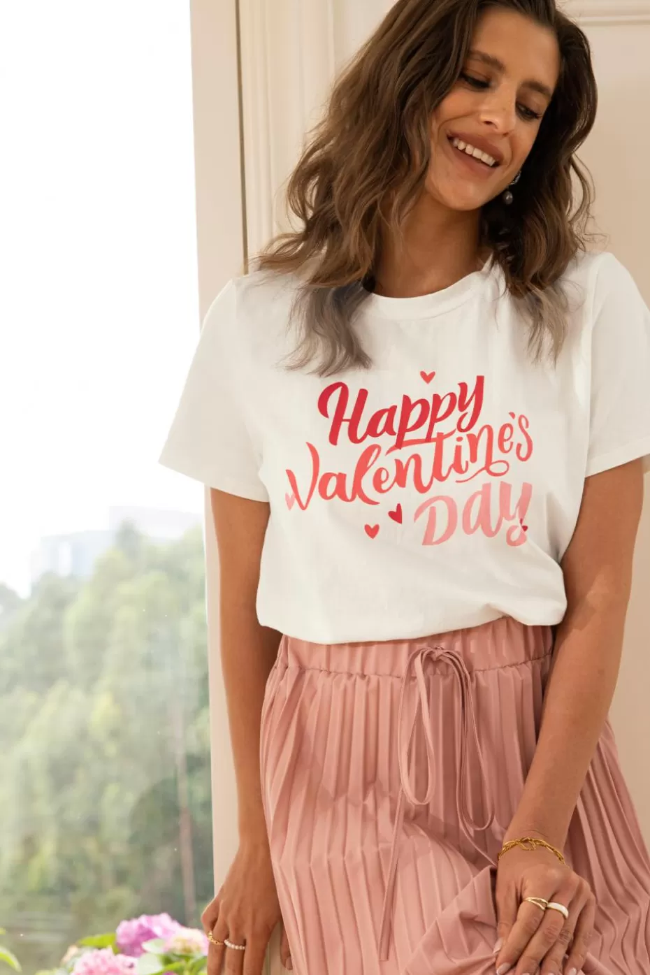Shop Cupshe Valentine's Day Graphic Tee White