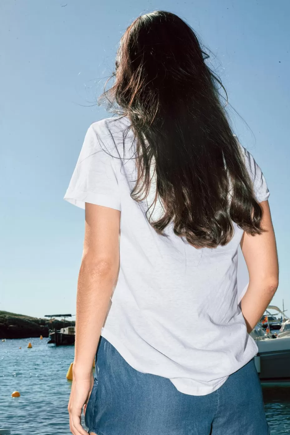 Online Cupshe V-Neck Tee White